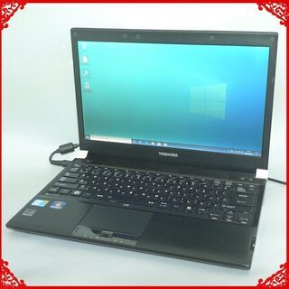 即使用可 レッド 赤 ノートパソコン 中古良品 13型ワイド 東芝 dynabook R730/E27BR Core i5 4GB 750G DVDRW 無線 Windows10 Office