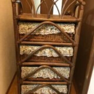 籐ラック（4段）の画像