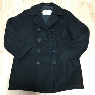 美品　Pコート　レディースM  黒