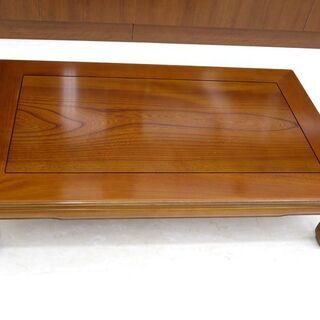 北海道/千歳市 KARIMOKU/カリモク 在銘 杉本作 座卓テーブル 総天然木