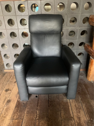 1人用ソファ／ブラック(黒)／皮仕様 7,300円