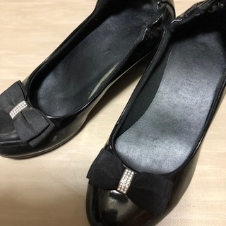 パンプス  黒　レディース  