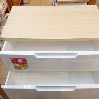 アイリスオーヤマ 5段 ウッドトップチェスト プラチェスト 木製天板■横幅73cm×奥行41.5cm×高さ100cm■近隣配送無料 買取帝国 朝霞店 の画像