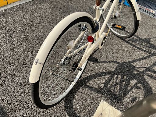 無印良品 26インチ フル装備 自転車 オートライト・バスケット・後輪錠付き シティサイクル MUJI