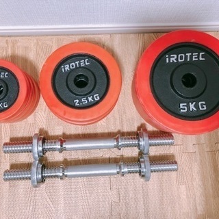 【価格交渉可】IROTEC ラバーダンベル(40kg)の画像