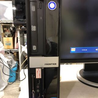 FRONTIER(フロンティア)製　BTO省スペースデスクトップパソコン「FRAS7371Y/21」C2D-E7500 2.93GHz　リカバリディスク付き　MBはIPM41　Windows10＆Office2010インストール済で即使用可能な中古品の画像