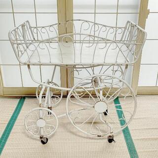 お洒落な花台 キャリーカー★ヴィンテージ