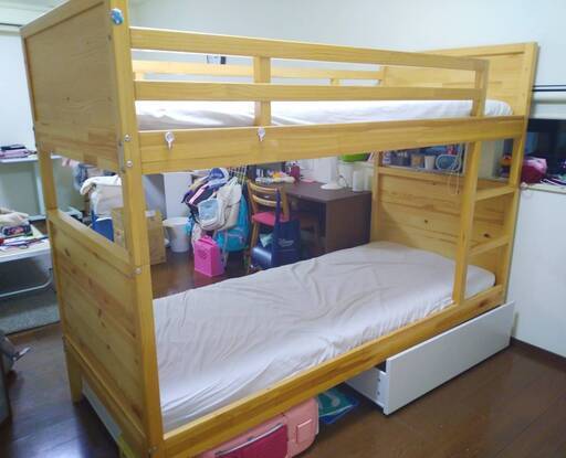 IKEA　二段ベッド+マットレス