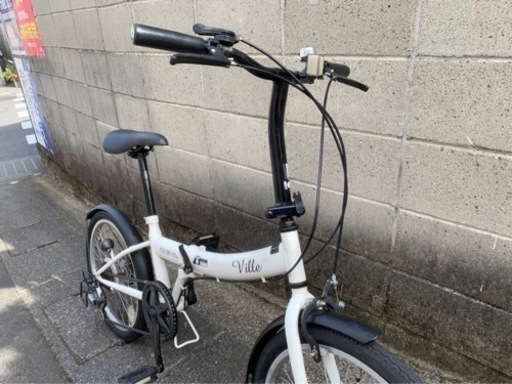 【折りたたみ自転車】20インチ　6段変速　チェーン、サドル新品❗️若林自転車　膳所店　SALE❗️
