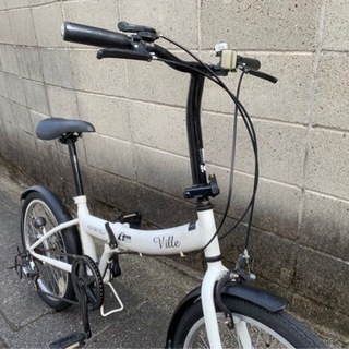 【折りたたみ自転車】20インチ　6段変速　チェーン、サドル新品❗️若林自転車　膳所店　SALE❗️の画像