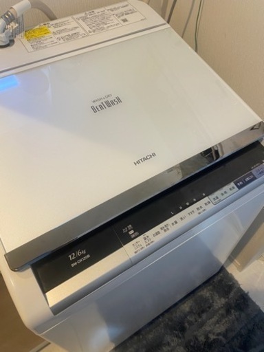 洗濯機　ビートウォッシュ12kg/乾燥6kg 家族向け