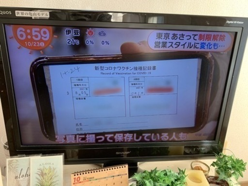 SHARP AQUOS 32inch 2008年型