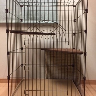 【美品】キャットケージ　2段