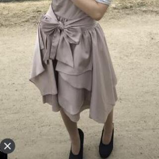 結婚式　二次会　ドレス　シルバーピンクの画像