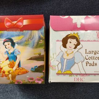 【新品】【非売品】DHC　白雪姫デザイン　大判コットン　２箱セット