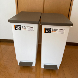 受け渡し決定　ペダル式45Lゴミ箱 2つ