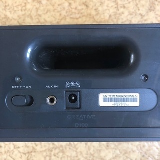 クリエイティブ　ワイヤレススピーカーD100の画像