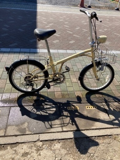 折り畳み　６段ギア　２０インチ籠付き