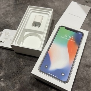 【美品】iPhone X 64GB シルバー　SIMロック解除済み iPhoneX 64GB シルバー SIMロック解除済 美品