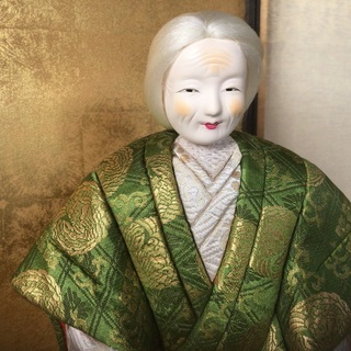 値下げ！木目込　高砂人形　ケース入りの画像