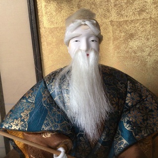 値下げ！木目込　高砂人形　ケース入りの画像