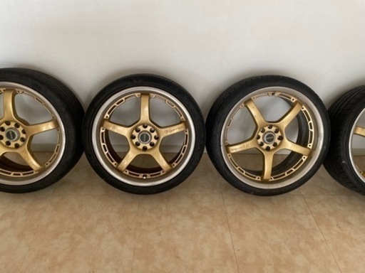 さらに値下げしました！希少サイズ！ RAYS G-game F:18インチ R19インチ ※前後異径サイズです