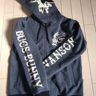 vanson×ルーニーテューンズバイク長袖パーカー