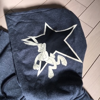 vanson×ルーニーテューンズバイク長袖パーカーの画像