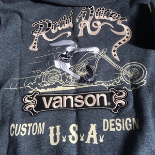 vanson×ルーニーテューンズバイク長袖パーカーの画像