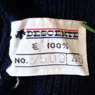 レア！ヴィンテージ　ウール100％ニット　DESCENTE　オーストリア製の画像