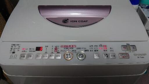 【お取引成立済】SHARP ES-TG60L 乾燥機能付き洗濯機