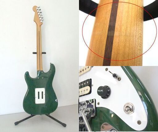 K.Nyui Custom Guitars P.G.M ストラトタイプ ギター シースルーグリーン カスタム MADE IN JAPA