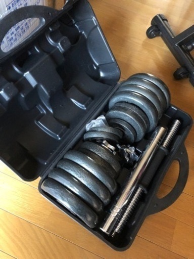 トレーニング ベンチ ＆ ダンベル30kg セット 