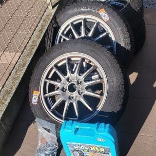 スタッドレスタイヤ195/60R16とチェーンのセット