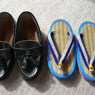 フォーマルシューズ　17cm　＋　草履