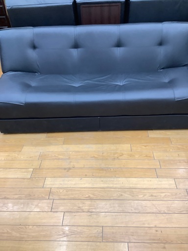 ソファーベッド　ブラック