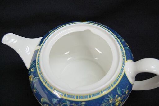 ウェッジウッド ティーポット シトロン ブルー系 陶器  CITRONS 札幌市 清田区 平岡