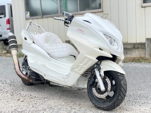 YAMAHA・マジェスティC・フルカスタム・大人気オールホワイト・全国陸送可能〜