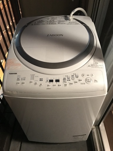 【再値下げ！！】全自動洗濯機　2018年8kg型、乾燥機能付きです（東芝製）