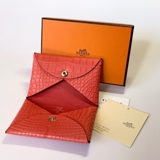 早い者勝ち【レア　2020（Y刻）】エルメス　カルヴィ　アリゲーター　カードケース　ケース