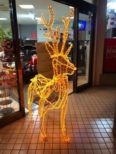 ワイヤーフレーム　トナカイ　イルミネーション