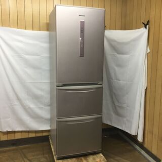 Panasonic パナソニック ノンフロンスリム3ドア冷凍冷蔵庫 NR-C37DML 365L シャイニングピンク 2015年製