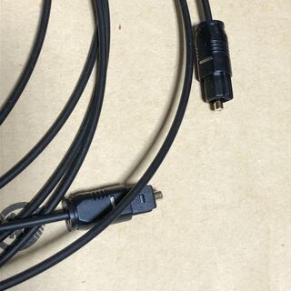 光デジタル　オーディオ　ケーブル　3ｍ　角型⇔角型　動作確認のみの未使用品の画像