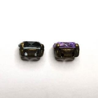 【お取り置き中】未使用★スワロフスキー#4120オーバル型石座付き2色       の画像