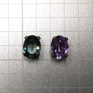 【お取り置き中】未使用★スワロフスキー#4120オーバル型石座付き2色       の画像