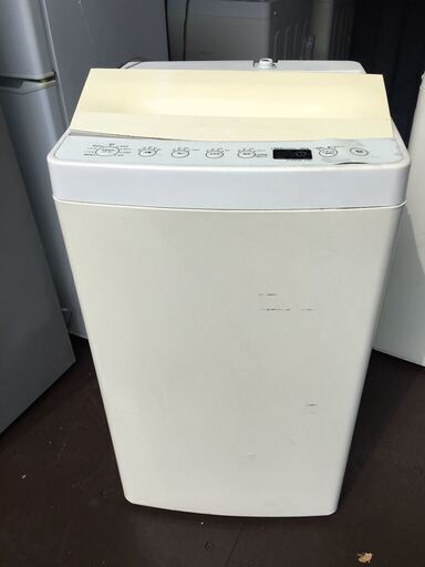 Haier ハイアール 2019年 高年式 単身 一人暮らし 全自動 洗濯機 焼け有り AT-WM45B 浮き有り 全自動洗濯機