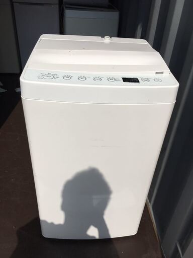 Haier ハイアール 2019年 高年式 単身 一人暮らし 全自動 洗濯機 AT-WM45B 少し焼け有り全自動洗濯機 電気