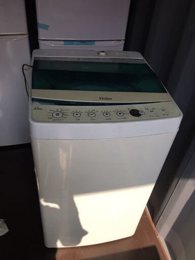 Haier ハイアール 2019年 高年式 単身 一人暮らし 全自動 洗濯機 JW-C45A 焼け有り 全自動洗濯機 電気