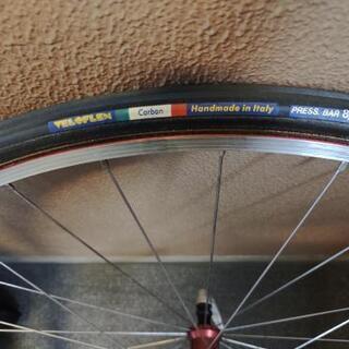 マビックのチューブラーホイール リアのみ+ シマノ製スプロケット9sのセットです。の画像
