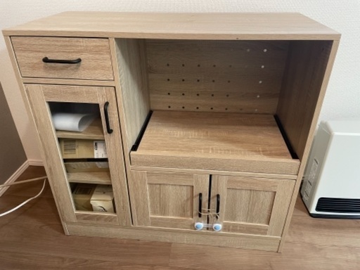 収納家具、炊飯器・ポット置き